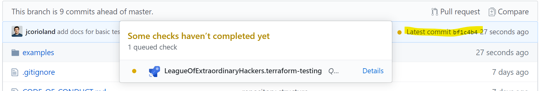 Pipeline running from GitHub
