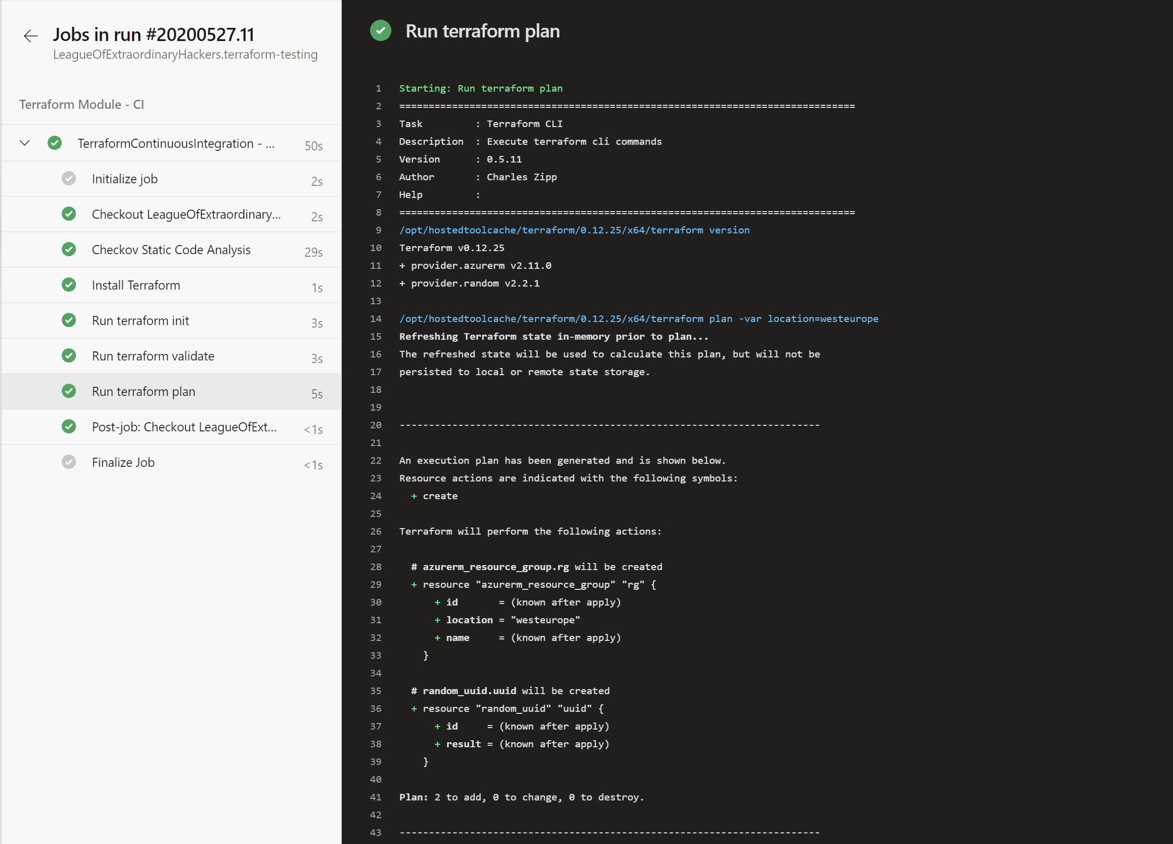 Azure DevOps Green Pipeline